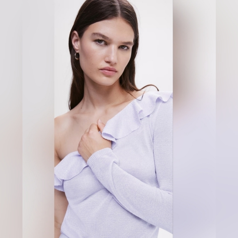 MANGO One shoulder top - Picture 3 of 4